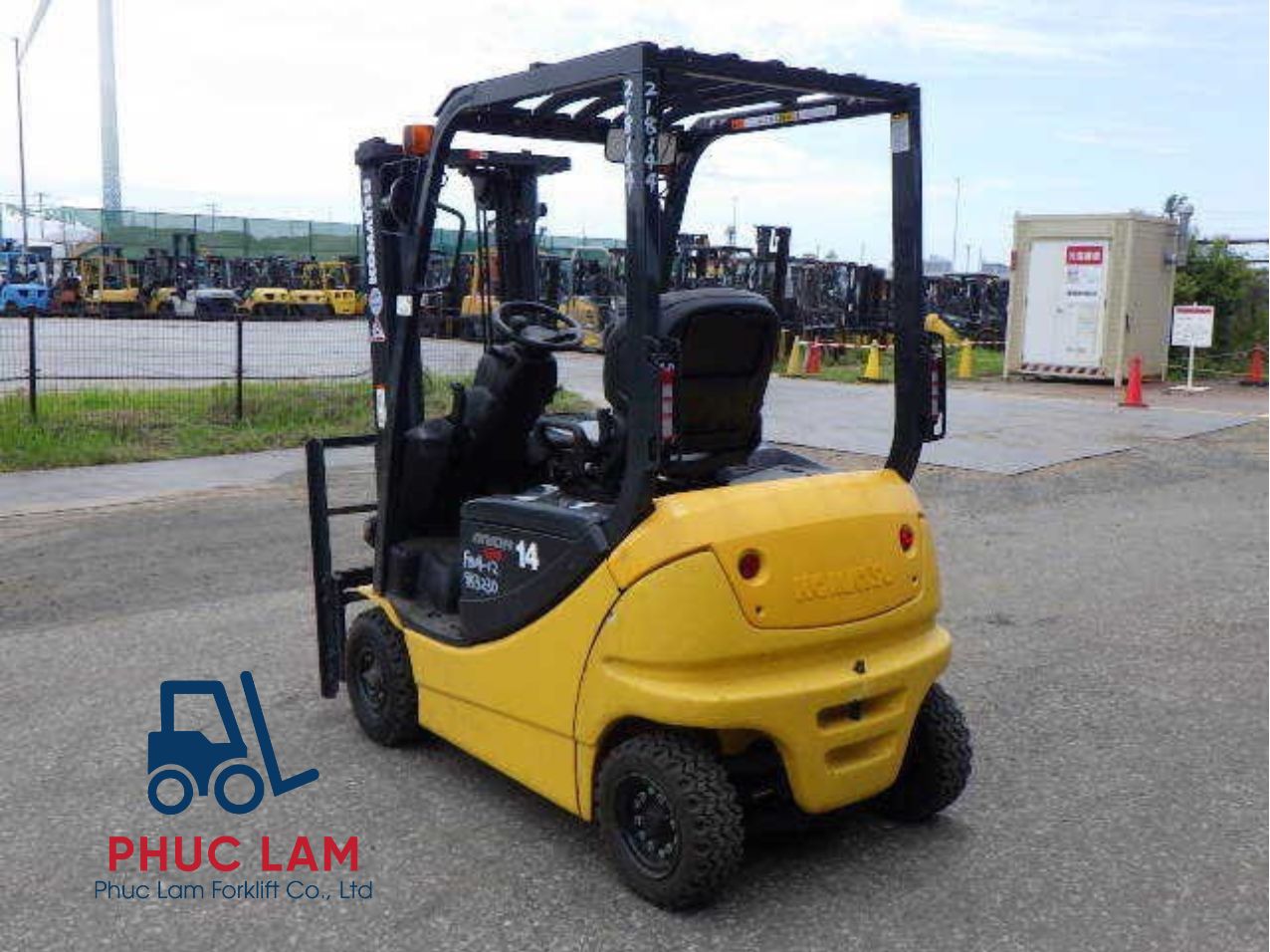 Xe nâng điện Komatsu ngồi lái 1.4 tấn FB14-12 cũ