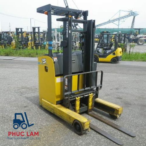 Xe nâng điện đứng lái 1.5 tấn Komatsu FB15RLF-15 cũ