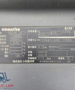Thông số xe nâng điện Komatsu FB10RL-15