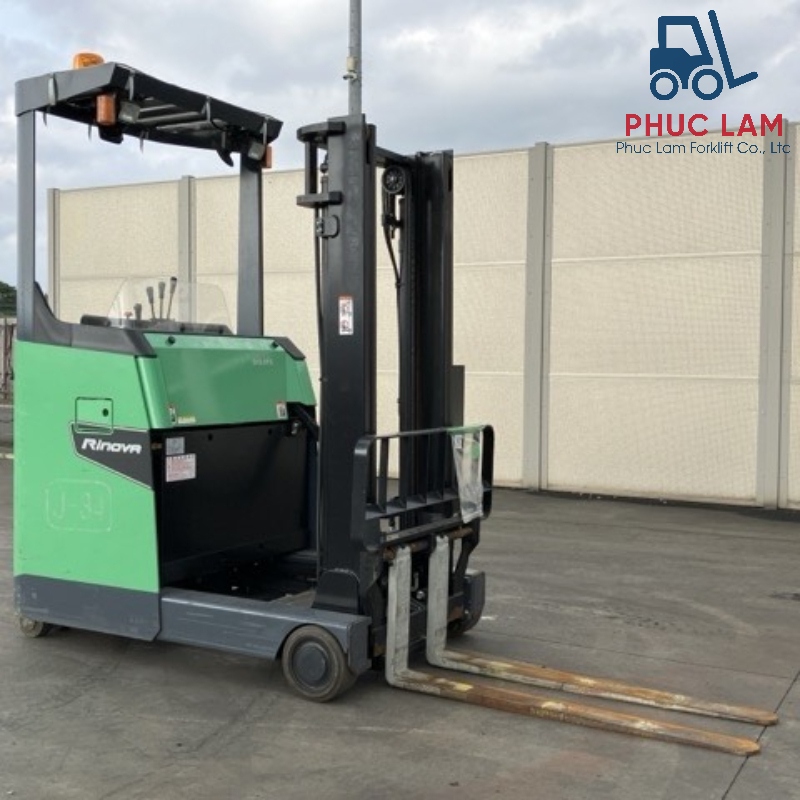 Xe nâng điện đứng lái Toyota 1.5 tấn model 8FBR15 cũ