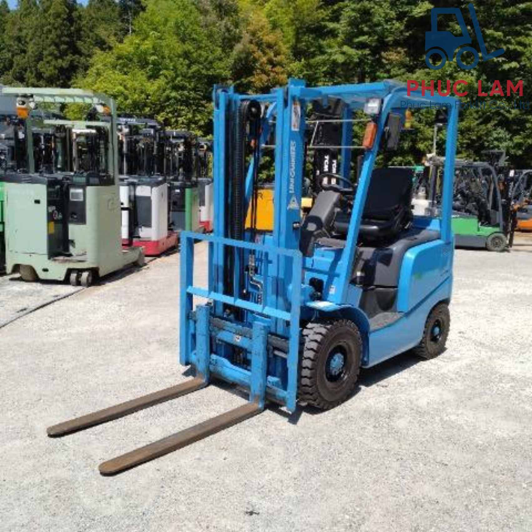 Xe nâng dầu Unicarriers 1.5 tấn model FD15T14 cũ