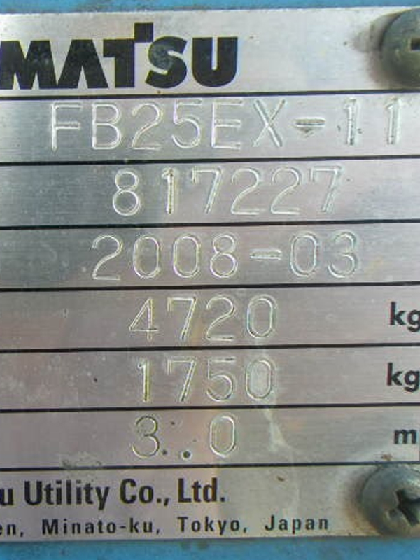 Xe nâng điện ngồi lái 2.5 tấn Komatsu FB25EX-11#817277 - Ảnh 3