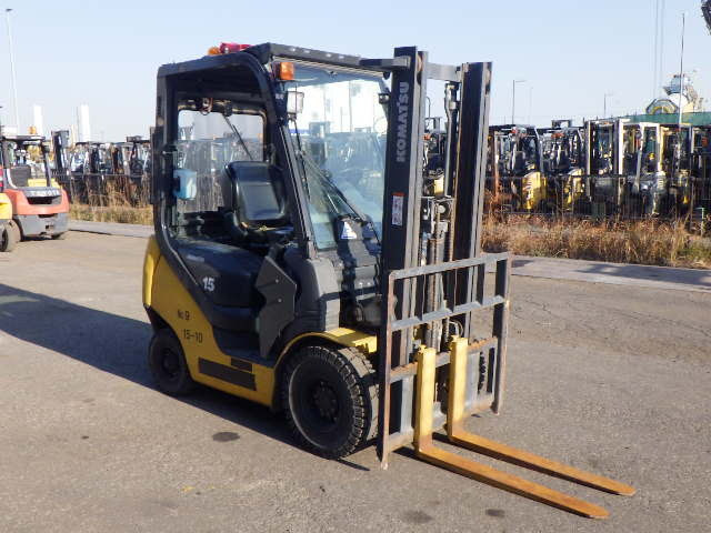 Xe nâng dầu 1.5 tấn Komatsu model FD15T-21 serial 208449