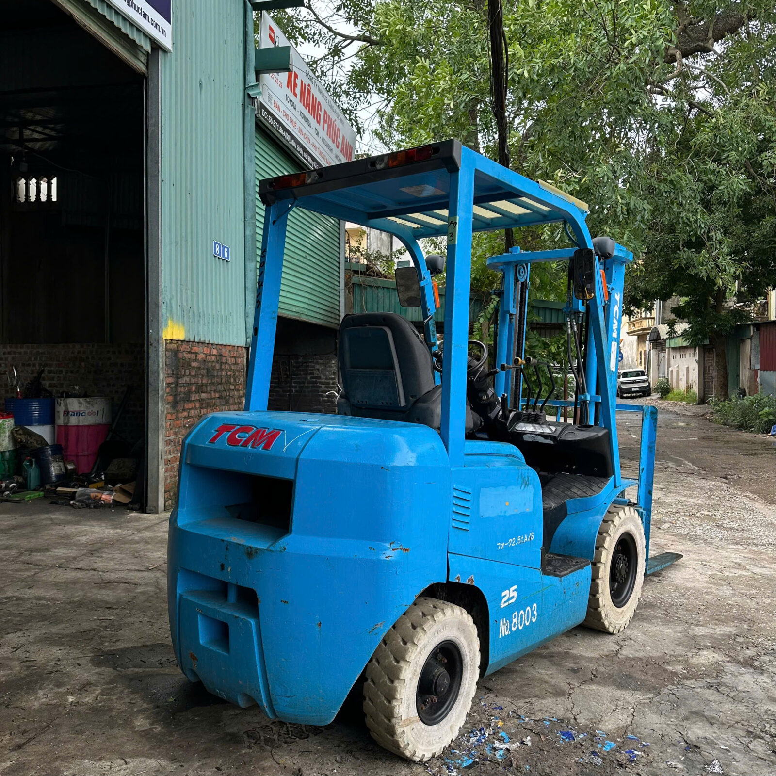 Xe nâng dầu TCM 2.5 tấn FD25T3 (2N501417), sản xuất năm 2006 - Ảnh 3