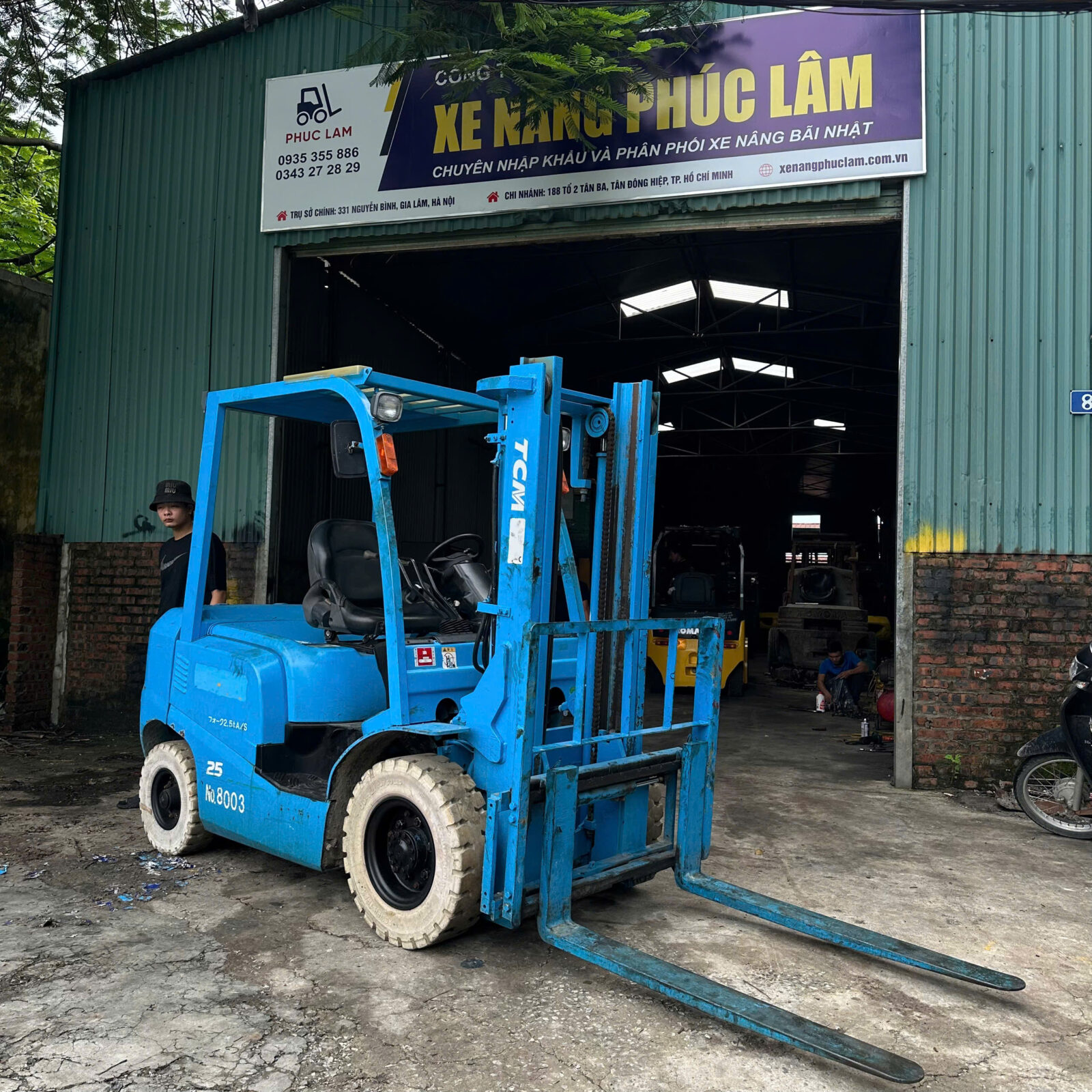 Xe nâng dầu TCM 2.5 tấn FD25T3 (2N501417), sản xuất năm 2006 - Ảnh 2