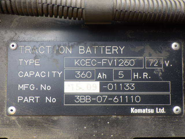 Xe nâng điện 2.5 tấn Komatsu FE25-1 serial 301210 - Ảnh 10