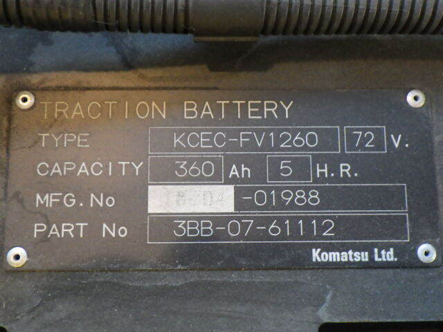 Xe nâng điện 2.5 tấn Komatsu FE25-1 serial 305238 - Ảnh 9