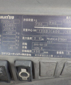 Xe nâng điện Komatsu 2.0 tấn FB20A-12